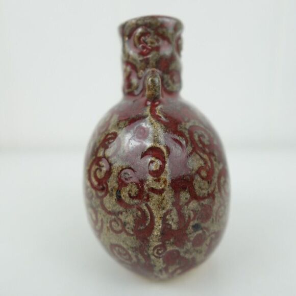 Studio Pottery Small Vase/Incense Holder Signed by the Artist - Picture 2 of 7